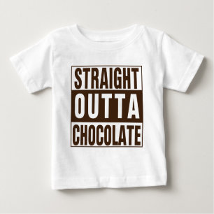 T-shirt Pour Bébé Chocolate Straight Outta Brown