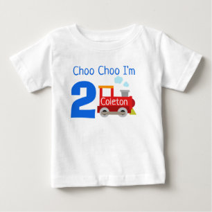 T-shirt Pour Bébé Choo Choo Choo Personnalisé Je suis 2 Chemise Anni