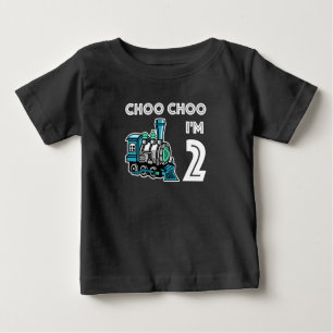 T-shirt Pour Bébé Choo Choo Je suis 2 chemises de train Cool pour ga