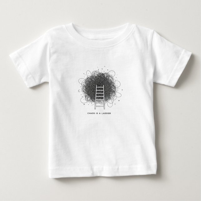 T-shirt Pour Bébé Choos est une échelle (Devant)