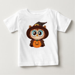 T-shirt Pour Bébé Chouette/Automne/Automne/Halloween/citrouille
