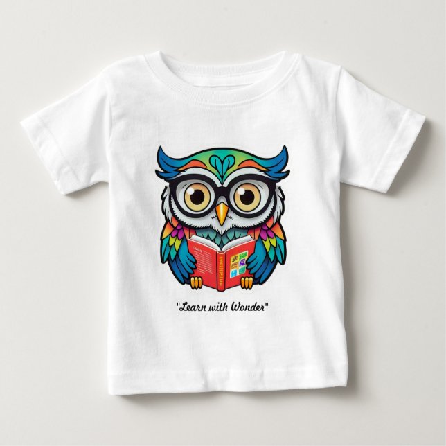 T-shirt Pour Bébé "Chouette de la sagesse" (Devant)