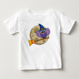 T-shirt Pour Bébé Chouette de l'Assistant de dessin animé volant sur
