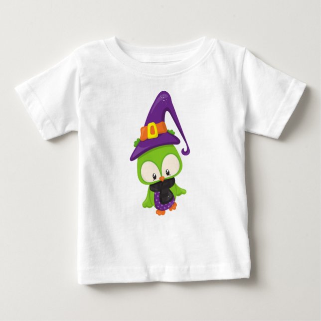 T-shirt Pour Bébé Chouette d'Halloween, Chouette mignonne, Chouette  (Devant)