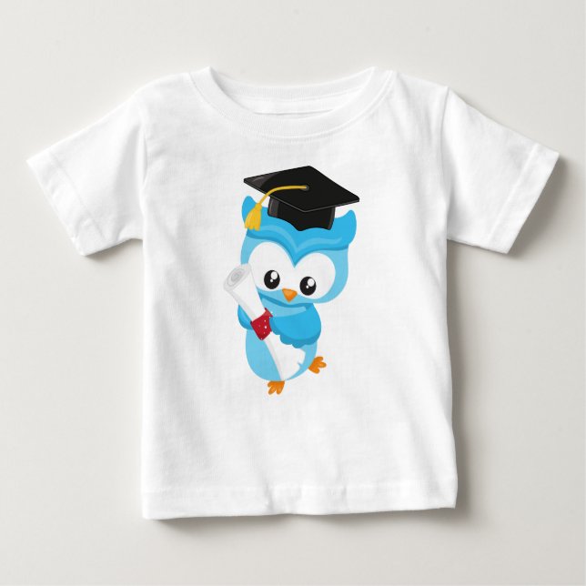 T-shirt Pour Bébé Chouette mignonne, Petite Chouette, Chouette de bé (Devant)