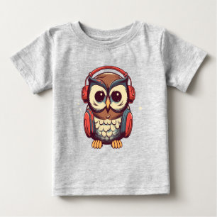 T-shirt Pour Bébé Chouette musicale