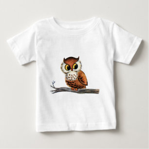 T-shirt Pour Bébé Chouette vintage