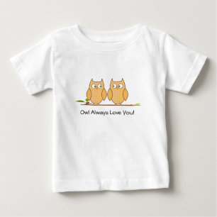 T-shirt Pour Bébé Chouettes