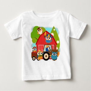 T-shirt Pour Bébé Chouettes