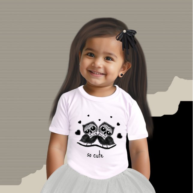 T-shirt Pour Bébé Chouettes mignonnes (Créateur téléchargé)