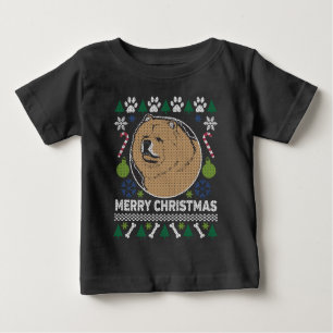T-shirt Pour Bébé Chow Chow Chien race laide pull de Noël