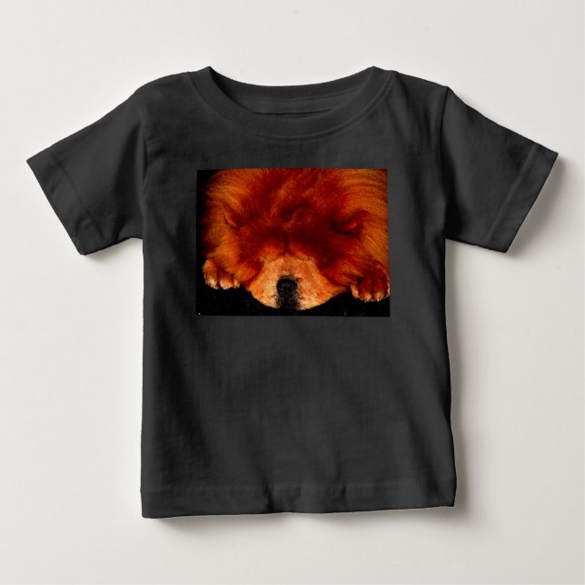 T-shirt Pour Bébé Chow Chow Chow à couchage iccnm (Devant)