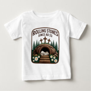 T-shirt Pour Bébé Chrétien Il Est Ressuscité Faux