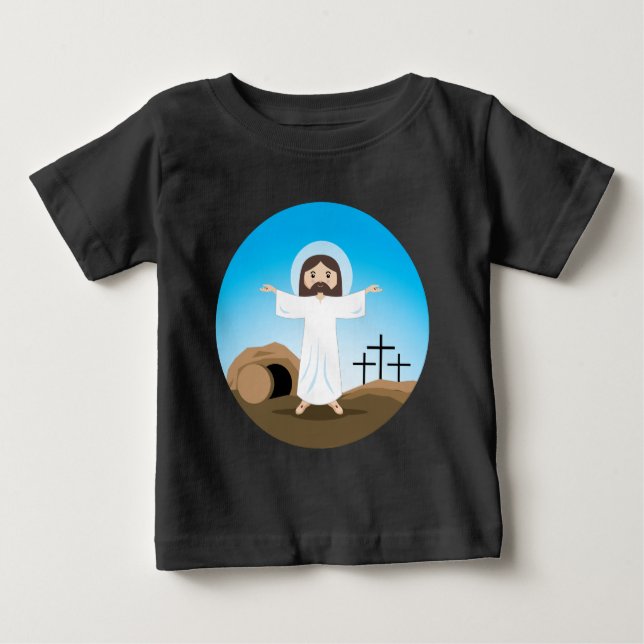 T-shirt Pour Bébé Christ ressuscité (Devant)