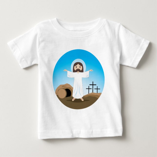 T-shirt Pour Bébé Christ ressuscité (Devant)