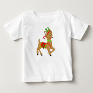 T-shirt Pour Bébé Christmas Reindeer Doe