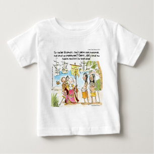 T-shirt Pour Bébé Christophe Colomb immigre en Amérique drôle