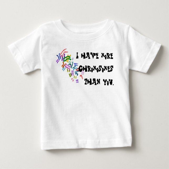 T-shirt Pour Bébé Chromosomes (Devant)