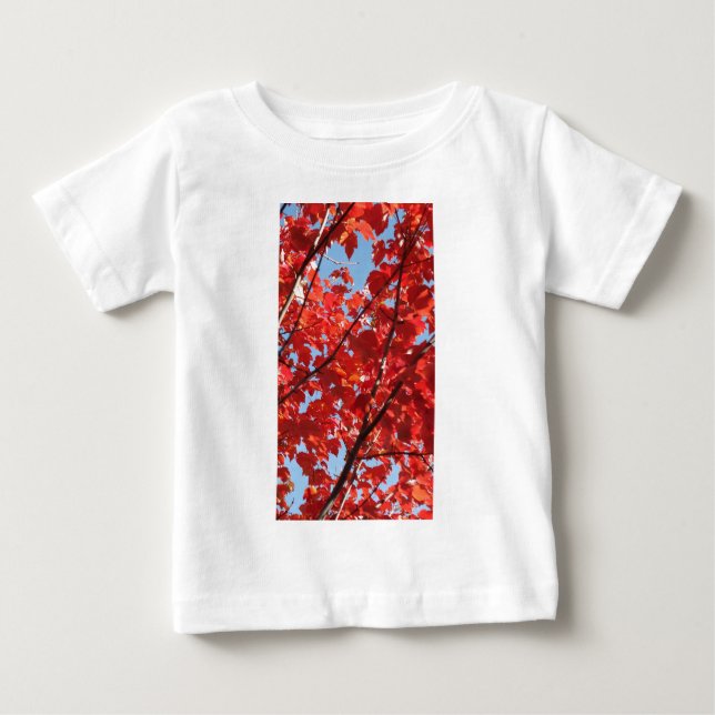 T-shirt Pour Bébé Chute rouge (Devant)