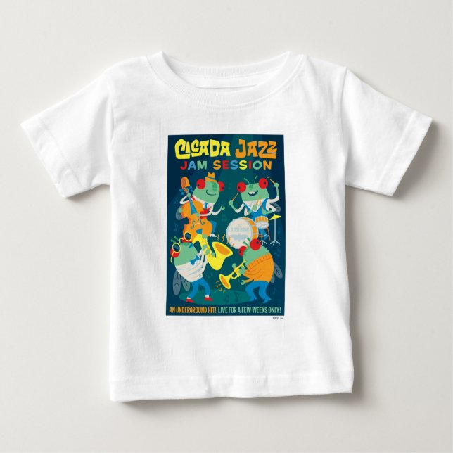 T-shirt Pour Bébé Cicada Jazz Jam Session (Devant)