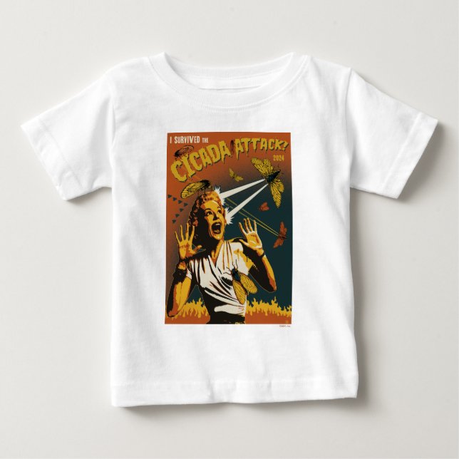 T-shirt Pour Bébé Cicada Screaming Lady 2024 (Devant)