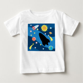 T-shirt Pour Bébé ciel cosmique