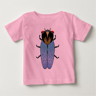 T-shirt Pour Bébé Cigale noire mignonne