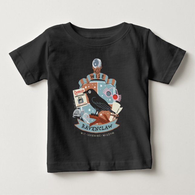 T-shirt Pour Bébé Cimetière de caricature Wise Ravenclaw (Devant)