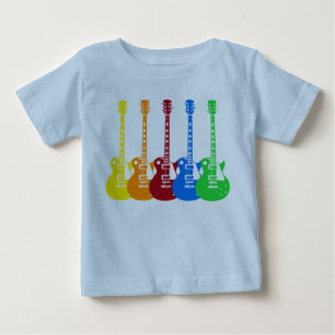 T-shirt Pour Bébé Cinq guitares électriques