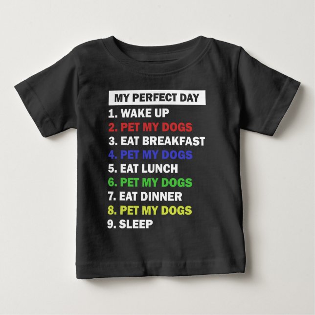 T-shirt Pour Bébé Citation amusante d'amoureux des chiens  (Devant)