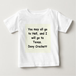T-shirt Pour Bébé citation davy de crockett