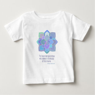 T-shirt Pour Bébé Citation de beauté Mandala Eleanor Roosevelt