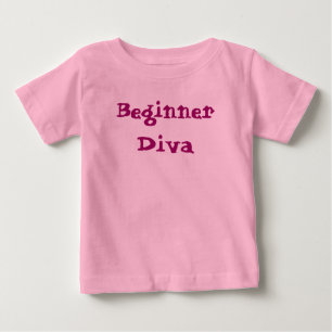 T-shirt Pour Bébé Citation de diva débutante mignonne et impertinent