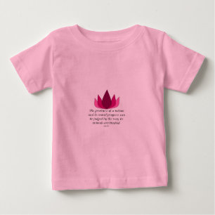 T-shirt Pour Bébé Citation de Gandhi
