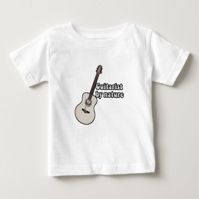 T-shirt Pour Bébé citation de guitare motivante pour guitaristes (Devant)