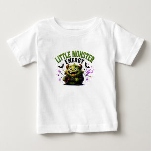 T-shirt Pour Bébé 🎃 Citation de Halloween de monstre mignon 👹