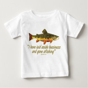 T-shirt Pour Bébé Citation de pêche d'Izaak Walton