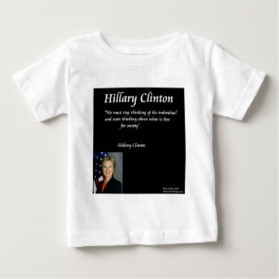 T-shirt Pour Bébé Citation d'Hillary Clinton sur les "individus"