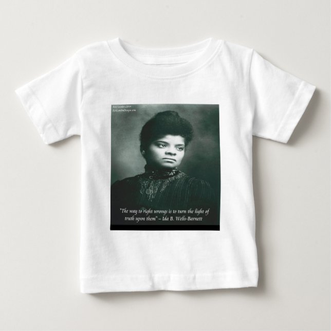 T-shirt Pour Bébé Citation d'Ida B Wells & Vérité (Devant)