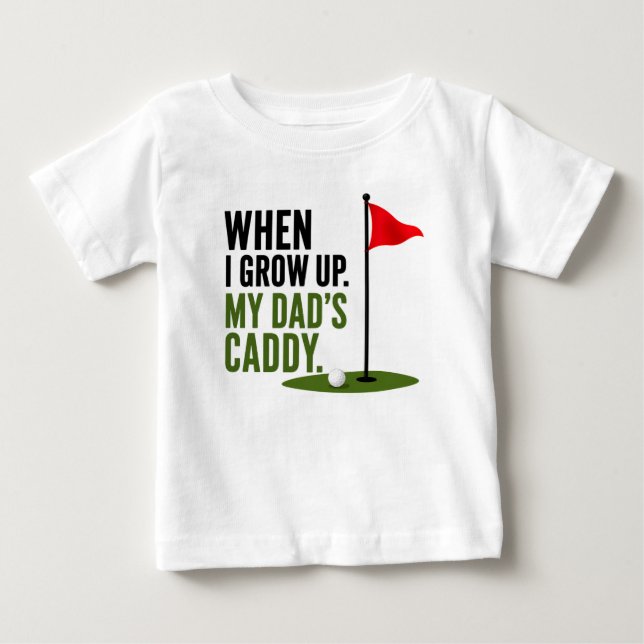 T-shirt Pour Bébé Citation drôle de golf pour bébé golfeur (Devant)