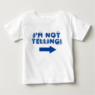 T-shirt Pour Bébé Citation mignonne "Je ne dis pas !" avec flèche