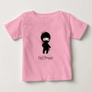 T-shirt Pour Bébé Citation minuscule de fille de Ninja - puissance