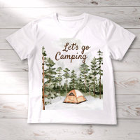 Citation Personnalisée Aquarelle Camping dans la N