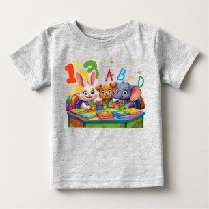 T-shirt Pour Bébé Cités de jardin d'enfants - ABC Animal Friends