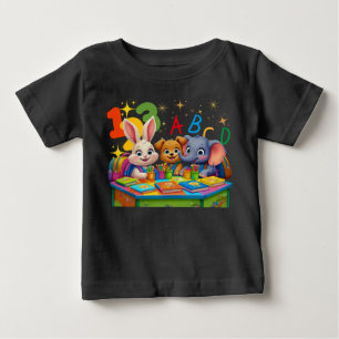 T-shirt Pour Bébé Cités de jardin d'enfants - ABC Animal Friends