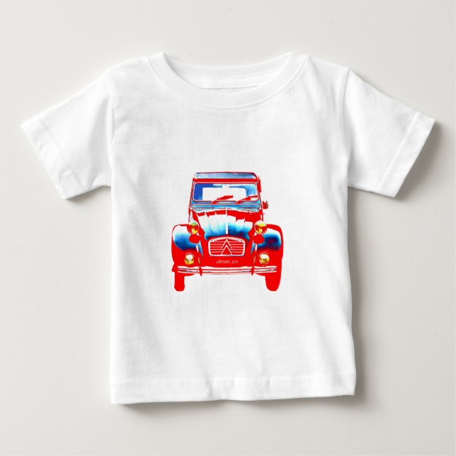 T-shirt Pour Bébé Citroen 2CV 2 (Devant)