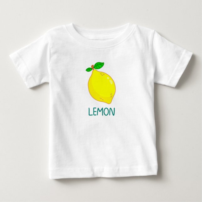 T-shirt Pour Bébé Citron (Devant)