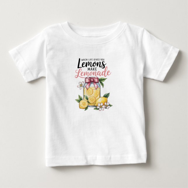 T-shirt Pour Bébé Citrons et citrons (Devant)