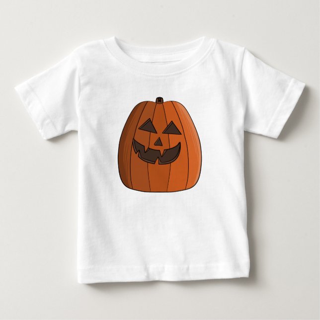 T-shirt Pour Bébé Citrouille Cool (Devant)