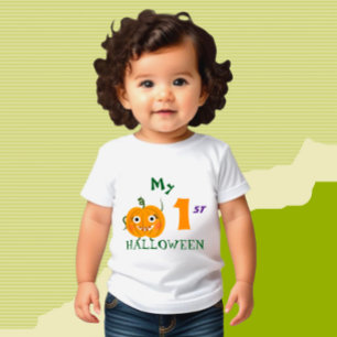 T-shirt Pour Bébé Citrouille drôle